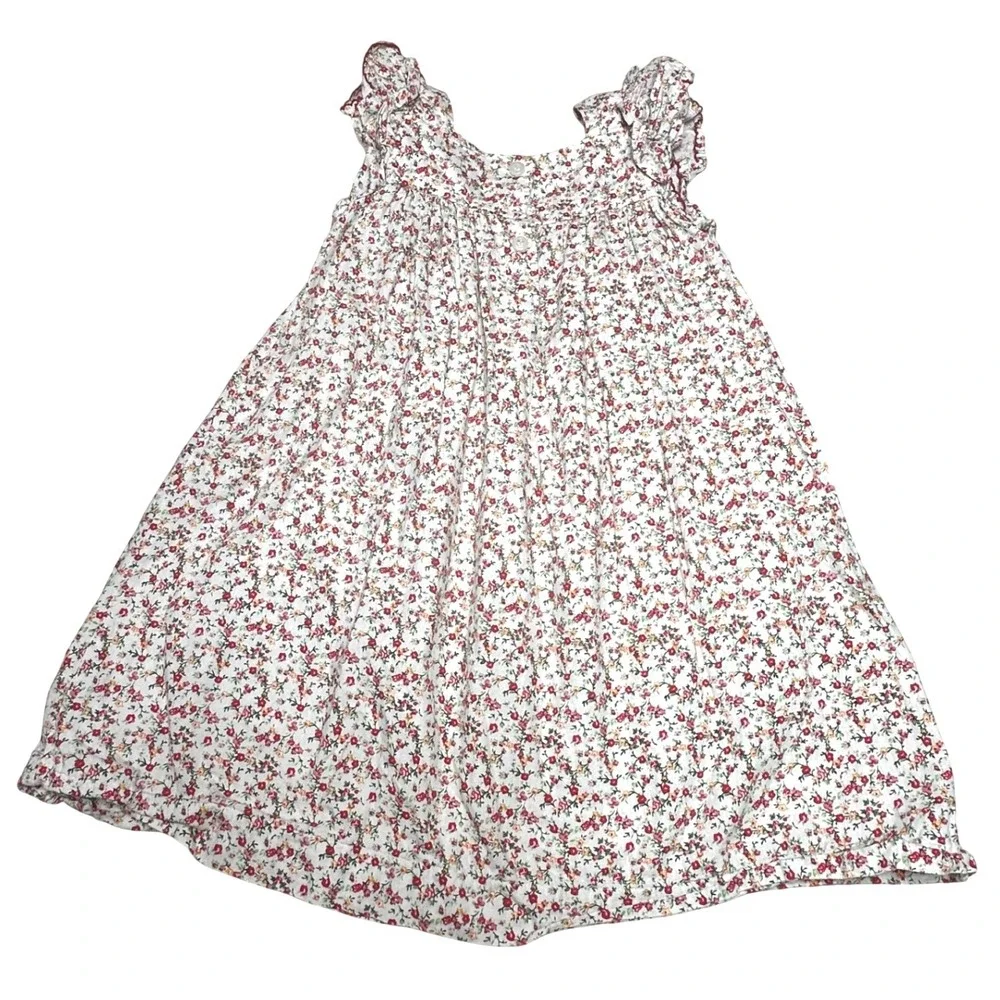 Classic Whimsy‎ Floral Apple Dress Girls Monogram H Personalized Custom